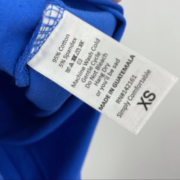 Lularoe Julia Womens Raglan Dress Sporty Yellow Blue XS NEW - Picture 7 of 9